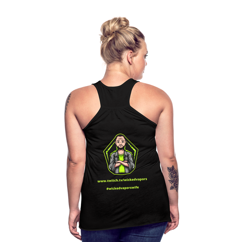 The Gamer Ladies Flowy Tank Top by Bella - black