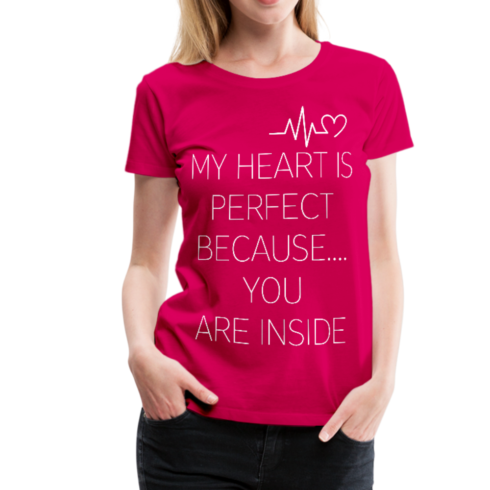 My Heart Ladies Premium T-Shirt - dark pink