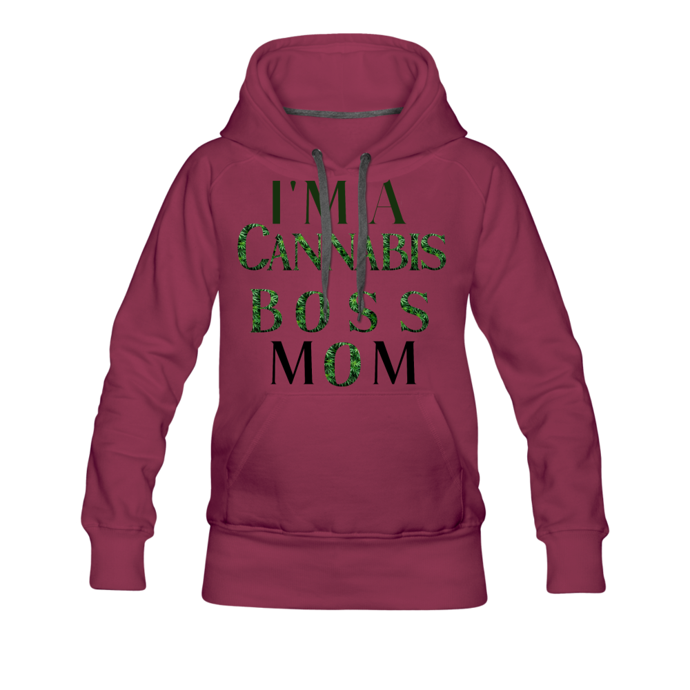 What's Your Superpower? Ladies Hoodie - burgundy