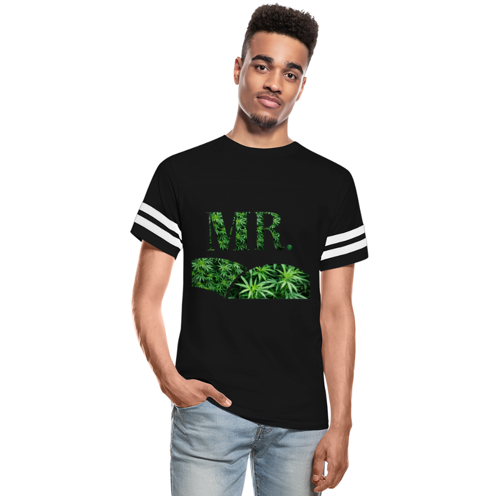 Mr. Cannabis Vintage Sport T-Shirt - black/white