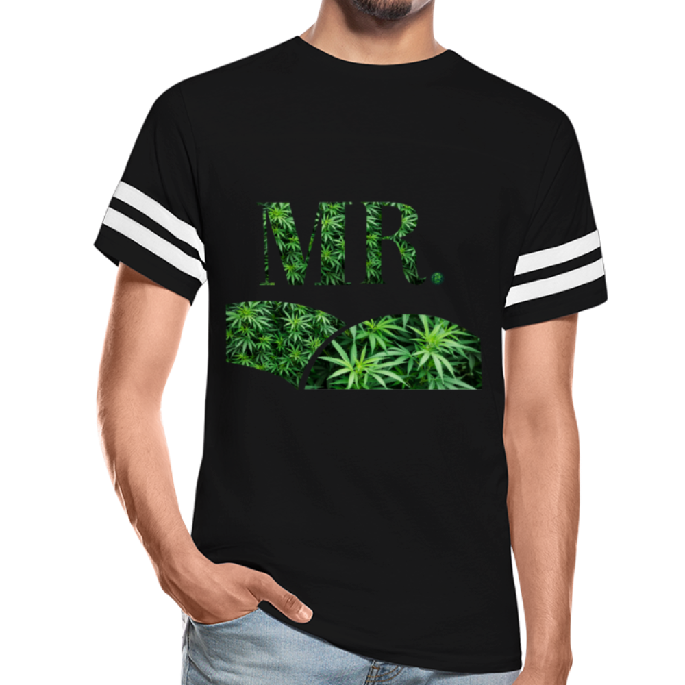 Mr. Cannabis Vintage Sport T-Shirt - black/white