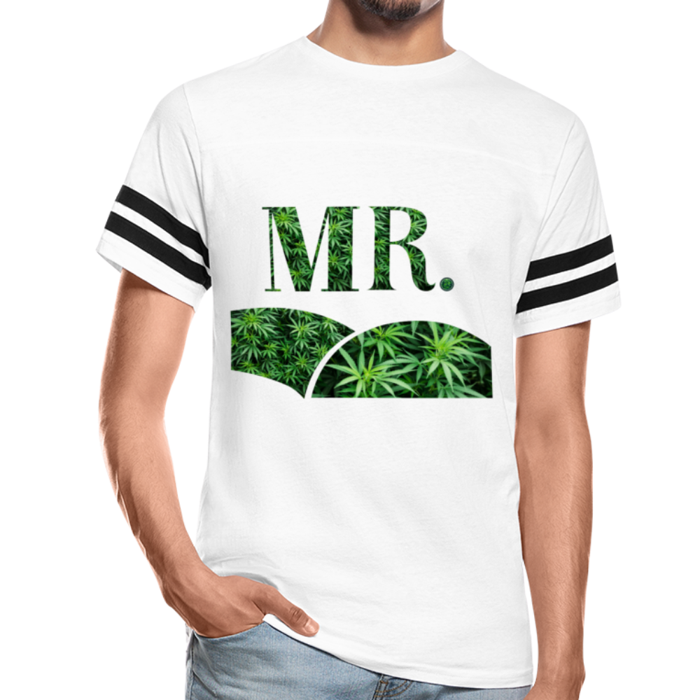 Mr. Cannabis Vintage Sport T-Shirt - white/black