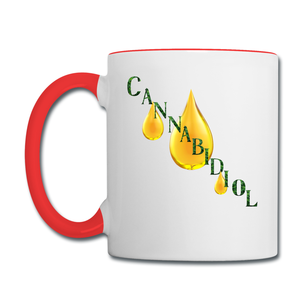 Contrast Coffee Mug - white/red